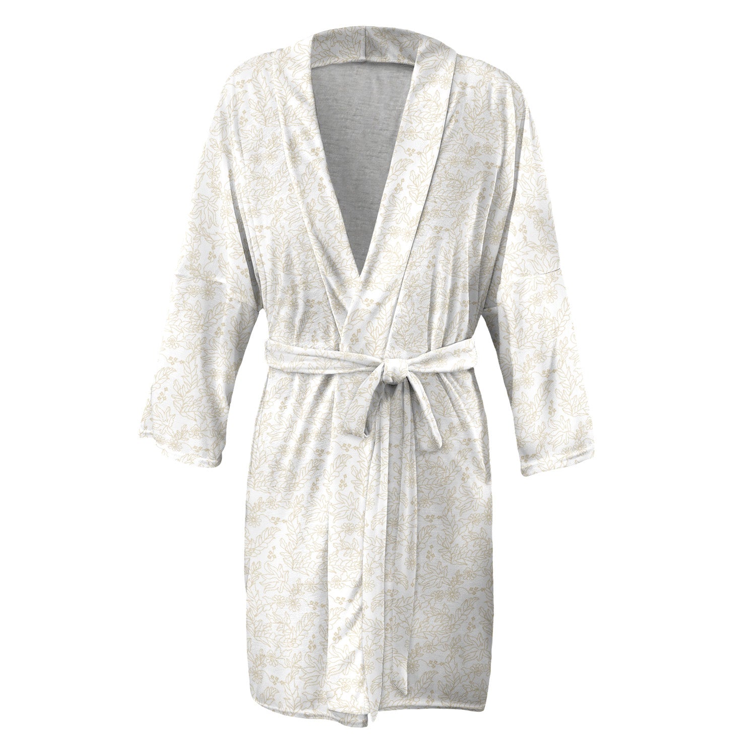 Lacey Floral Robe - Front - Knotty Tie Co.