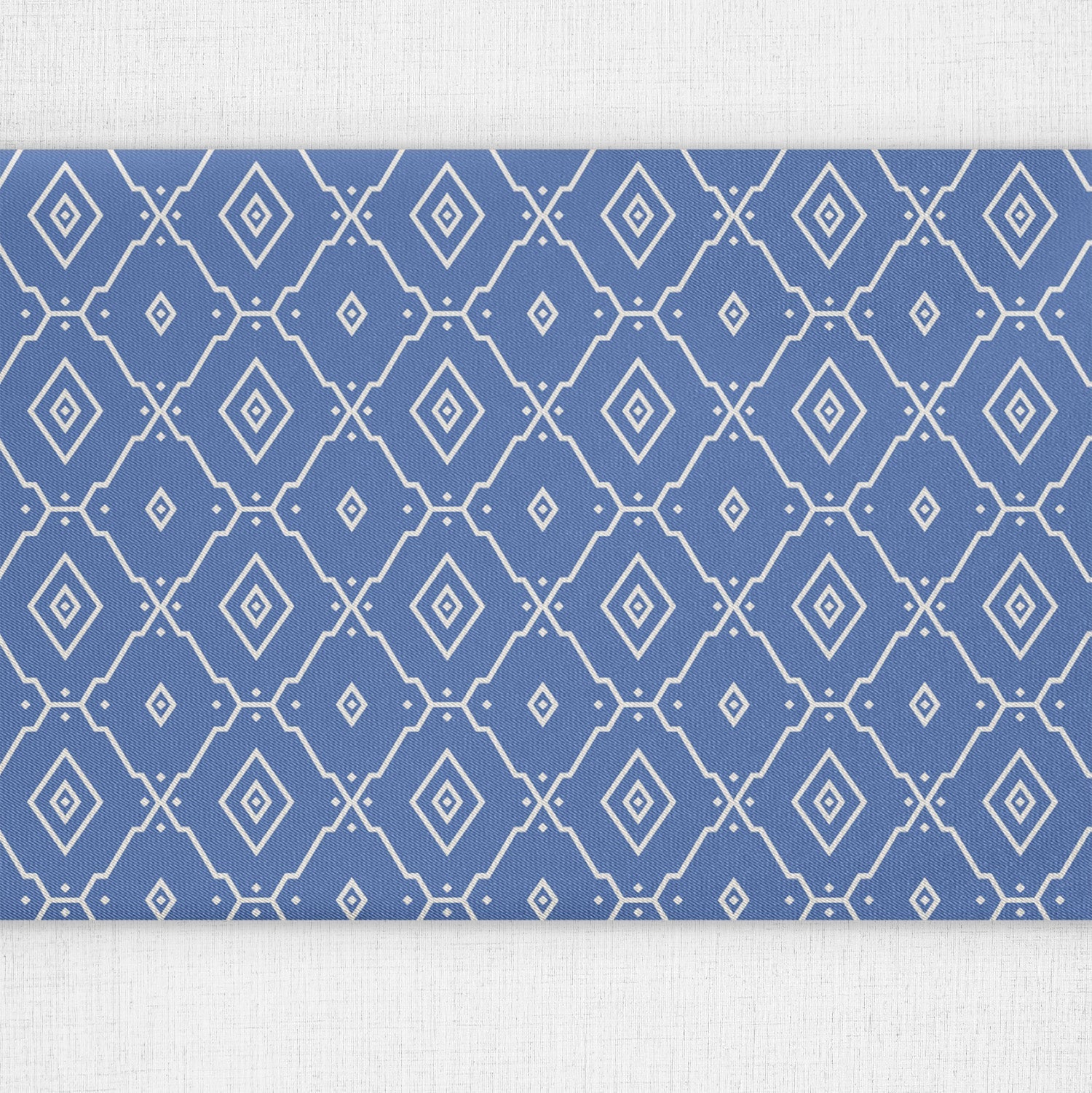 Ceramic Geometric Table Runner - Close Up Top View - Knotty Tie Co.